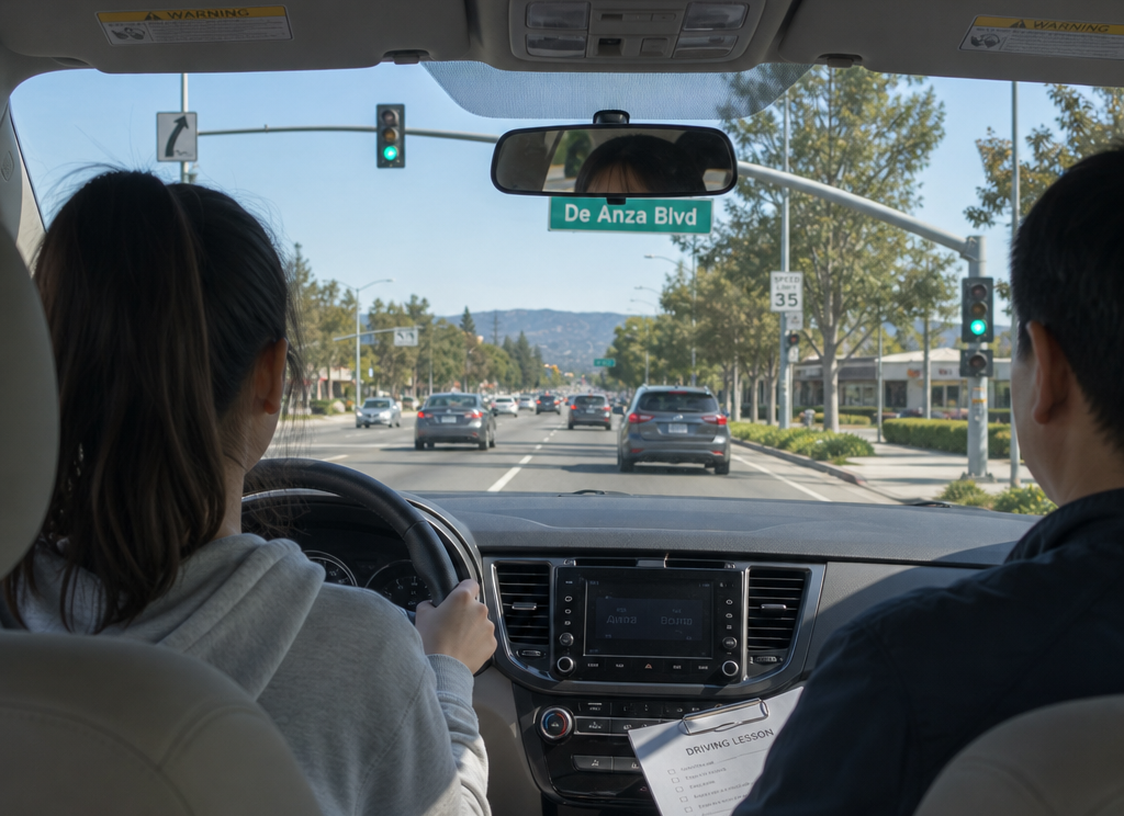 Driving instruction diagram